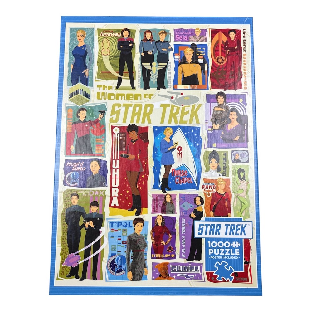 Cobble Hill Star Trek Puzzle 1000pc The Women of Star Trek 80221 Excellent